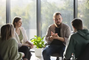 authentic group therapy meeting
